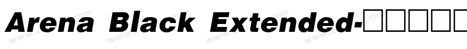 Arena Black Extended字体转换